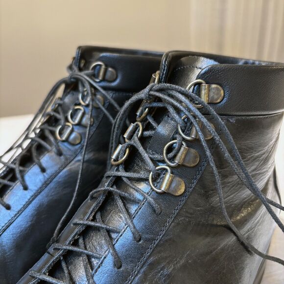 RARE‎ Oliver Moore Men\'s Handmade Black Fine Leather Boots US Size 10 main image 7